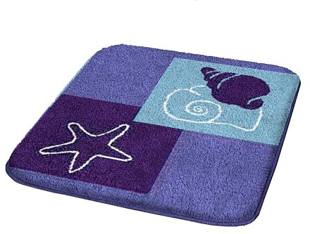 Kleine Wolke 5515769225 Seaworld Badteppich Polyacryl blau, blau, 55 x 65 cm, 5515769256