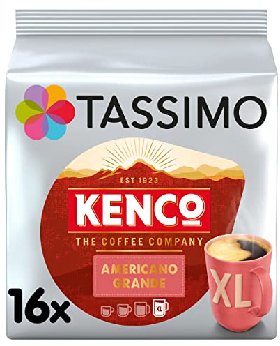 Tassimo Kenco Americano Grande Coffee 144g 16 Capsules (Pack of 5)