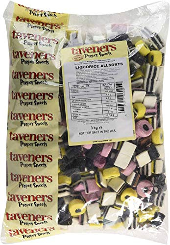 Liquorice Allsorts 1 Kilo Bag by Taveners
