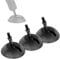 Leofoto SC-80 Rubber Feet, Tripod Feet, Anti-Slip, Drop Notch for Low Angle, 3/8 Mounting Stub, Set of 3