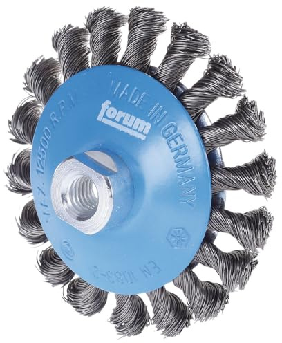 Forum Kegelbürste Stahldraht M14 115 x 0,50 mm gezopft, 4317784861342