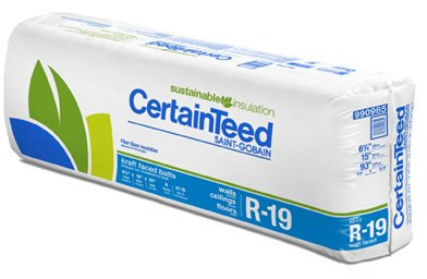 Certainteed 87.19 Sq. Ft. 6-1/4 x 15 x 93-Inch R19 Kraft Batt Fiberglass Insulation
