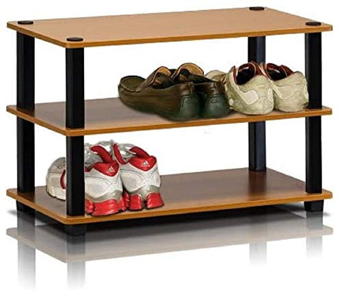 Furinno Zapatero Cereza ligera y negro