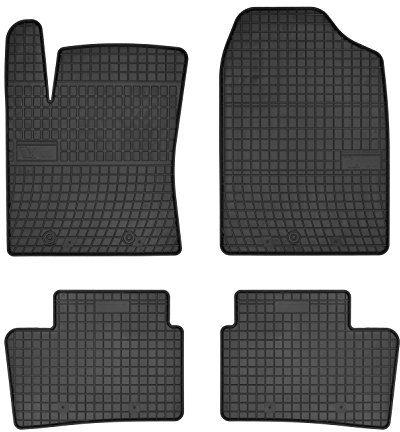 FROGUM 0437 Fußmatten Set Gummimatten Vorne und Hinten Matten schwarz Kompatibel mit HYUNDAI i10 IA