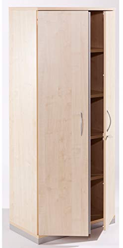 kaiserkraft | THEA - Flügeltürschrank | 4 Fachböden | 5 Ordnerhöhen | Ahorn-Dekor
