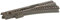 Märklin 24612 – Modelleisenbahn Weiche rechts, C-Gleis, Spur H0, Radius R2, Länge 188,3 mm