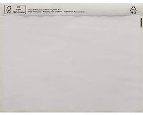 No Name (foreign brand) Dokumententasche DIN C6 Transparent mit Selbstklebung 250St.