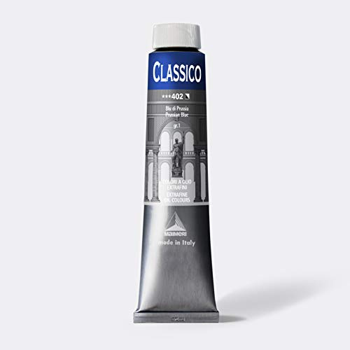Maimeri Oil Paint, Classico 402, Prussian Blue, 6.8 fl oz (200 ml)