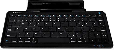 Phoenix Technologies PHKEYTABLET - Teclado para Tablet (Bluetooth, USB), Negro