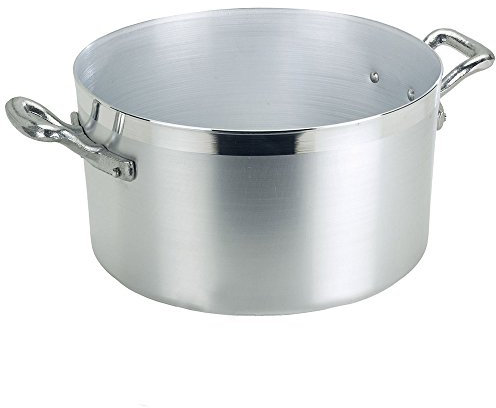 Pentole Agnelli Family Casseruola Alta con 2 Manici, Metallo, Grigio, 38 cm