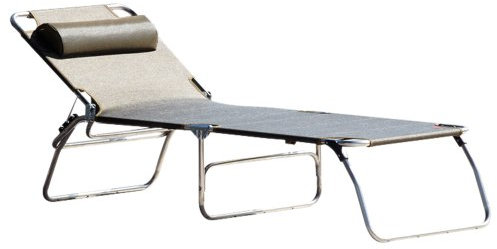 Jan Kurtz 492704 Fiam Amigo Big Aluminium Liege/Dreibeinliege - Taupe