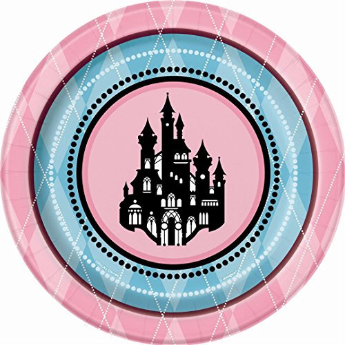 Unique Party 42304 - 18cm Fairytale Princess Party Plates, Pack of 8