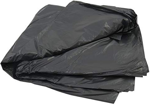 100 Large Black Plastic Polythene Wheelie Bin Liners Bags Sacks Size 30 x 46 x 54 Fits Standard Size Wheeliebin Refuse Rubbish Waste Dustbin