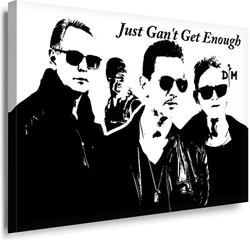 Julia-Art - Bilder Depeche Mode Leinwandbild Gahan Fletcher Gore Kunstdruck Wandbild XXL Kailrahmenbild Fertigbild 60 x 40 cm sw26-2