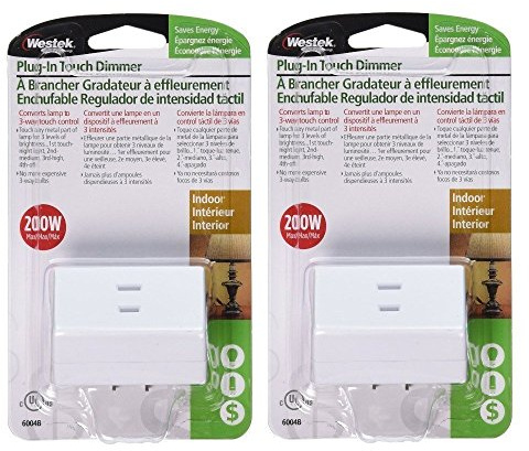 Westek White 200 watts Rocker Dimmer 2 pack