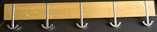 pieperconcept Wandgarderobe Ancora Cinque aus Massivholz, Eiche geölt, 59 cm x 10 cm x 10 cm …
