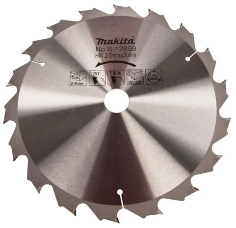 Makita B-12859 Standard Circular Saw Blade T.C.T. 270 x 30 mm Wood 18T