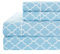 Royal Hotel Bedding Meridian 4-teiliges Bettwäsche-Set aus gebürsteter Perkal-Baumwolle, 100% Baumwolle, hochwertiges Perkal-Gewebe, knusprig weich, Tiefe Taschen, moderner reaktiver Druck, Blau und
