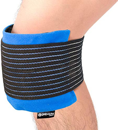 Gelpacks Direct - Reusable Knee Ice Pack Wrap for Sports Injuries & Knee Pain Relief. 3-in-1 Hot and Cold Compress Knee Support for Arthritis, Replacement Surgery, Swelling & Joint Pain.