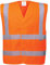 Portwest Warnschutzweste mit doppeltem Reflexband, Größe: 4X/5X, Farbe: Orange, C470ORR4X/5X
