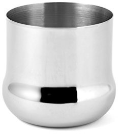 Officine Standard - Recipiente para cucharillas, Acero Inoxidable, 13 x 6 cm