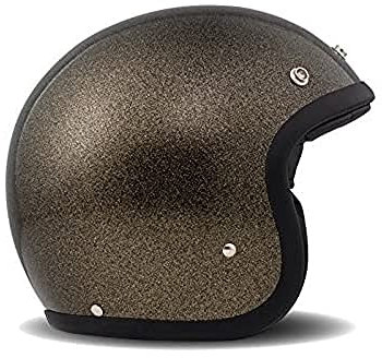 DMD Motorcycle Helmet, Glitter Bronze, Größe L 58
