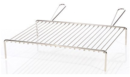 Sbalchiero Griglia tondino in Acciaio Inox 18/10 Cm 50x35 Art.55452-100% Made in Italy - Griglia per Barbecue, Griglie per Camino, Griglia per Grigliata, Graticole, Griglia graticola per Camino