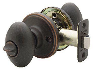 Copper Creek EK2030TB Egg Door Knob, Privacy Function, 1 Pack, in Tuscan Bronze