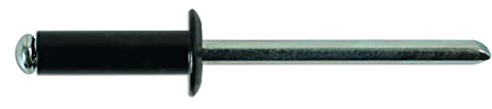 Connect 32888 Std Flange Black Rivets 4.8mm x 14mm 100pc