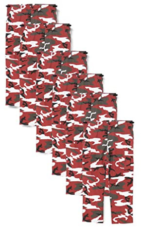 Mil-Tec US Ranger Hose Typ BDU • Herren Cargohose mit 6 geräumigen Taschen • Taktische Hose mit verstellbarem Kordelzug & Gürtelschlaufen • Feldhose für Outdoor, Arbeit, Freizeit • Red Camo, 3XL
