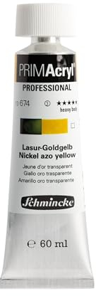 Schmincke PRIMAcryl Professional Lasur-Goldgelb 60 ml Tube, 13 674 011