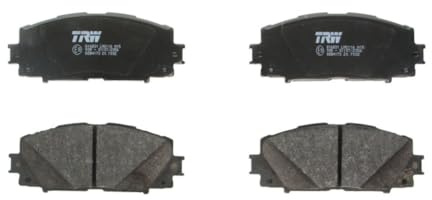 TRW GDB4173 Brake Pad Set of 4 Compatible for Toyota Prius III (_W3_) 2008-2016 Front Axle and Other Vehicles
