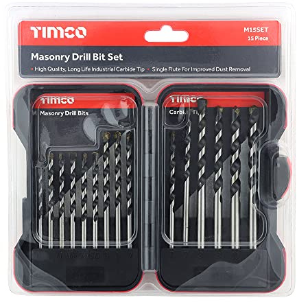 TIMCO Masonry Drill Bit Set - 15pc