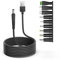 TAIFU 5V 9V 12V 17V 1A 2A 3A DC Connecteur Adaptateur de Cable to 5.5*2.1mm avec 7 Embouts 2.5*0.7/ 3.5*1.35/4.0*1.7/4.8*1.7/5,5 *1.7/ 5.5*2.5 / Micro USB Pour Tablet,JBL Pulse,Samsung Cellphone