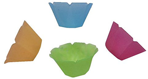 PZ 100 BICCHIERE COPPETTA CC 150 IN PLASTICA COLORATA PER GELATO YOGURT FORMATO PICCOLO PLASTIC CUP FOR ICE CREAM