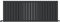 iBathUK Apex Horizontal Radiator, Double Flat Panel Radiators, 600x1596mm Slim Radiator for Bathroom,Kitchen,Living Room- Anthracite