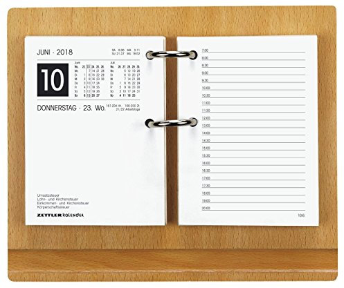 Zettler 331-0000 Tischkalender Kalendergestell Holz o.Block 18,5x15,5 cm