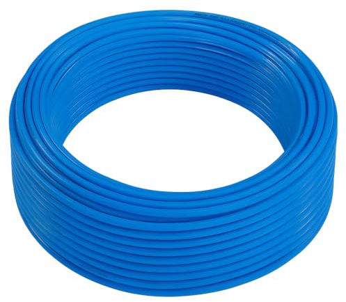 Fittingstore - Polyethylen-Schlauch PL 50 Meter – Druckluftschlauch Pneumatikschlauch Polyurethane Druckluft Wasser Schlauch flexibel 4/2mm, 6/4mm, 8/6mm, 10/8mm, 12/10mm 14/10mm (5 x 3 mm, Blau)