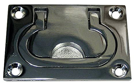 Whitecap 3364BC Nylon Flush Pull - 3-11/16, Black