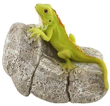 Top Collection Miniatur-Fairy Garden und Terrarium Leguan auf Rock Statue