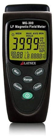 LATNEX MG-300 LF Magnetfeldmessgerät, misst EMF von Hochleistungsübertragungsleitungen, Geräten und elektrischen Leitungen – perfekt für EMF-Hausinspektionen