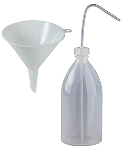 mikken Spritzflasche 1000 ml Laborflasche Waschflasche aus Kunststoff BPA frei - made in Germany - inkl. Einfülltrichter