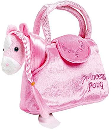 Small Foot foot 4144 Plüsch, ideal zum Mitnehmen, für kleine Damen ab 3 Jahren Pony in der Tasche Paulina