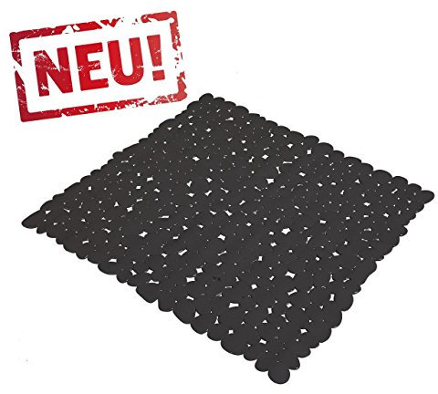 Duscheinlage - Sicherheitsaeinlage - Farbe: Schwarz -MSV- Maße: 52 x 52 cm-1 Stück