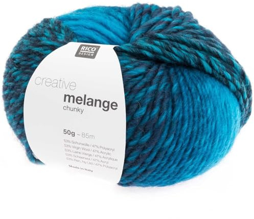 Rico Melange Chunky, 50 gr., Türkis-Blau [Spielzeug]