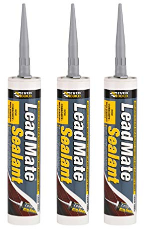 Everbuild 3 X LEAD Lead Mate Sealant 310 ml - Grey