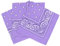 Laciteinterdite 3er-Pack Paisley-Bandanas Lila, Klassisches Muster, Ideal für Outdoor-Aktivitäten