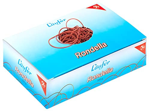 Läufer 50642 Rondella Gummiringe Nr. 13, Durchmesser 85 mm, 500g Schachtel, rot, besonders langlebig