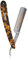 Dovo - 1516.580 - Rasoir Evide 5/8 - Manche Facon Ecaille