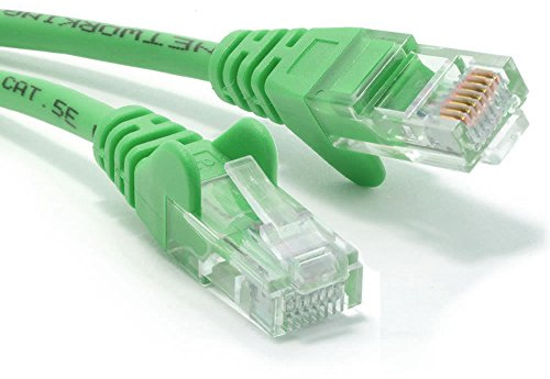 kenable Green Ethernet Cable Cat5e RJ45 Network Patch Lead UTP CCA 26AWG for PC Laptop Xbox PlayStation Router 10m